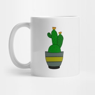 Cute Cactus Design #54: Green Cactus With White Dots Mug